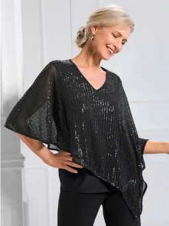Goldner Damen Shirts - Kurzgröße in schwarz