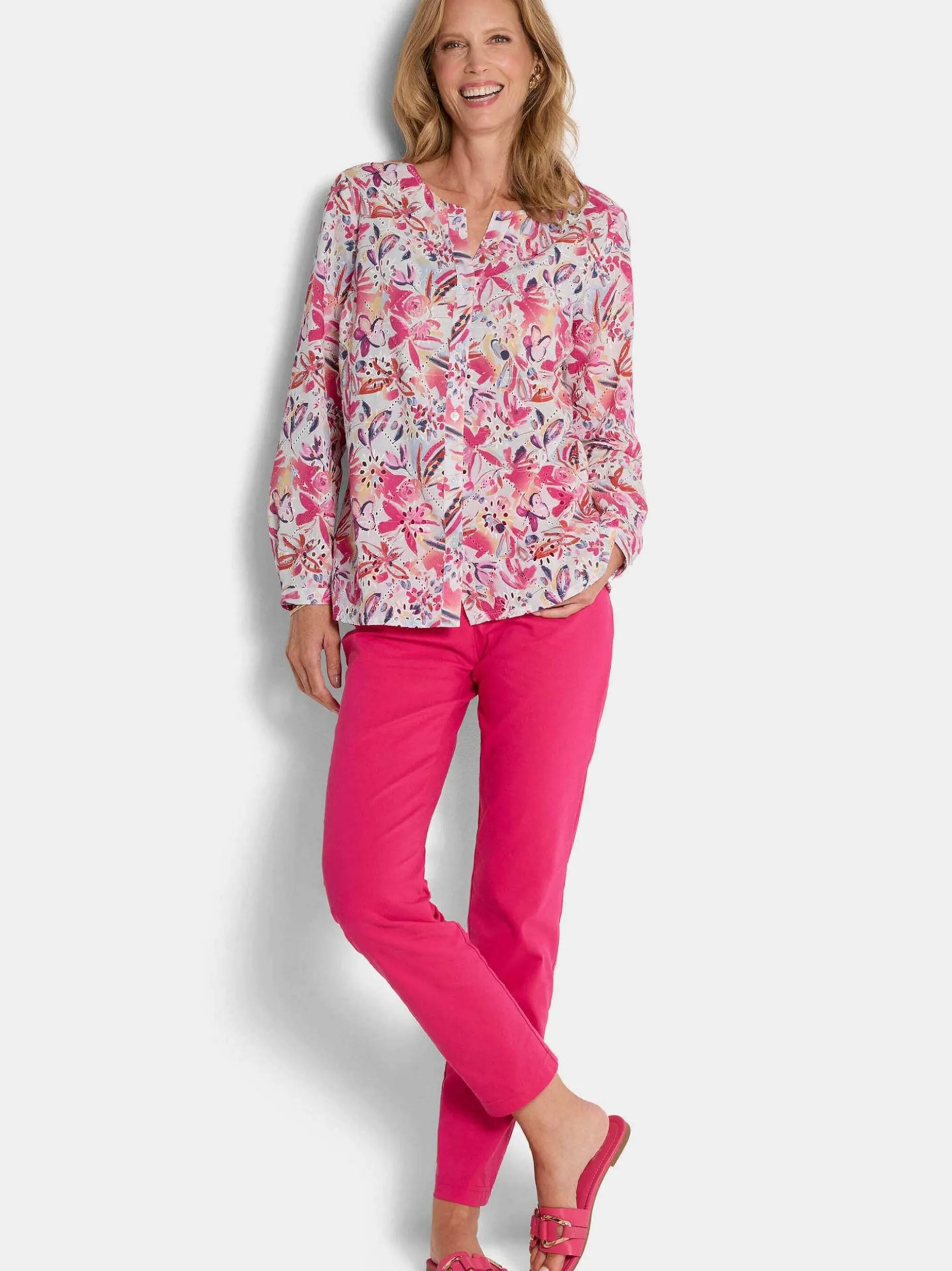 Goldner Damen Sommerblusen in mehrfarbig