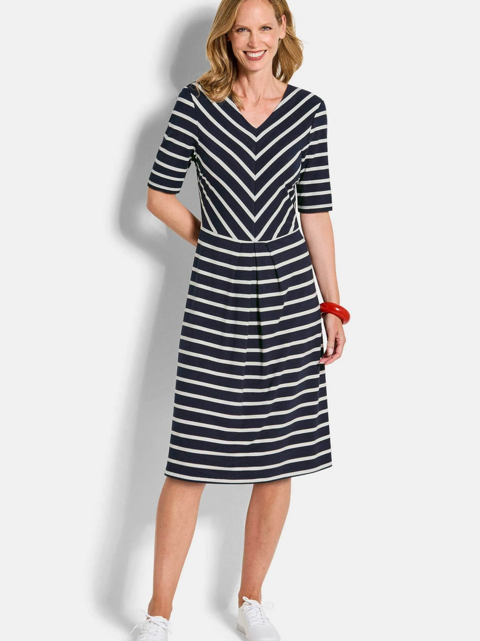 Goldner Damen Sommerkleider in marine