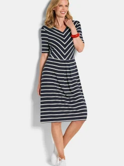 Goldner Damen Sommerkleider in marine