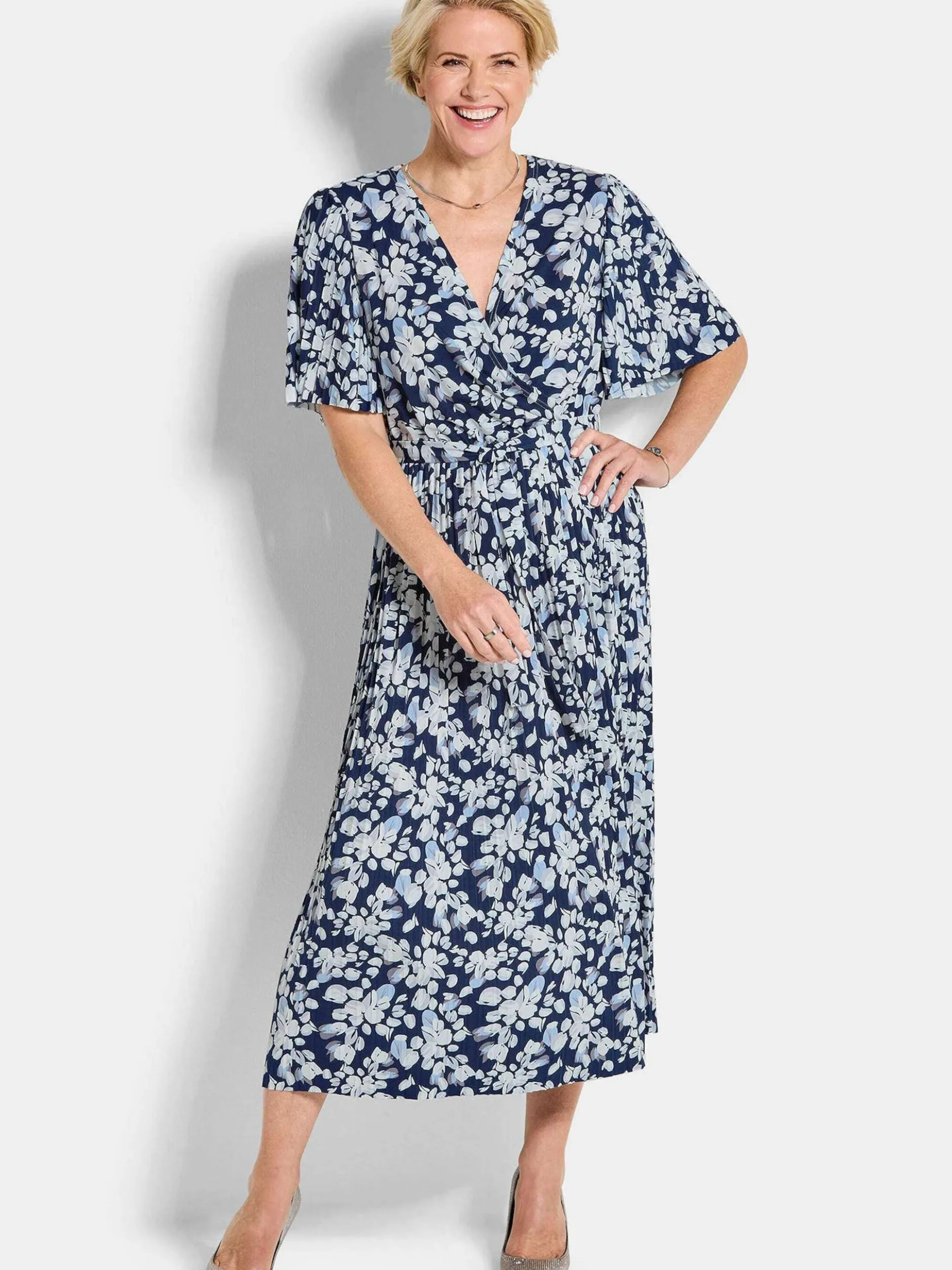 Goldner Damen Sommerkleider in marine