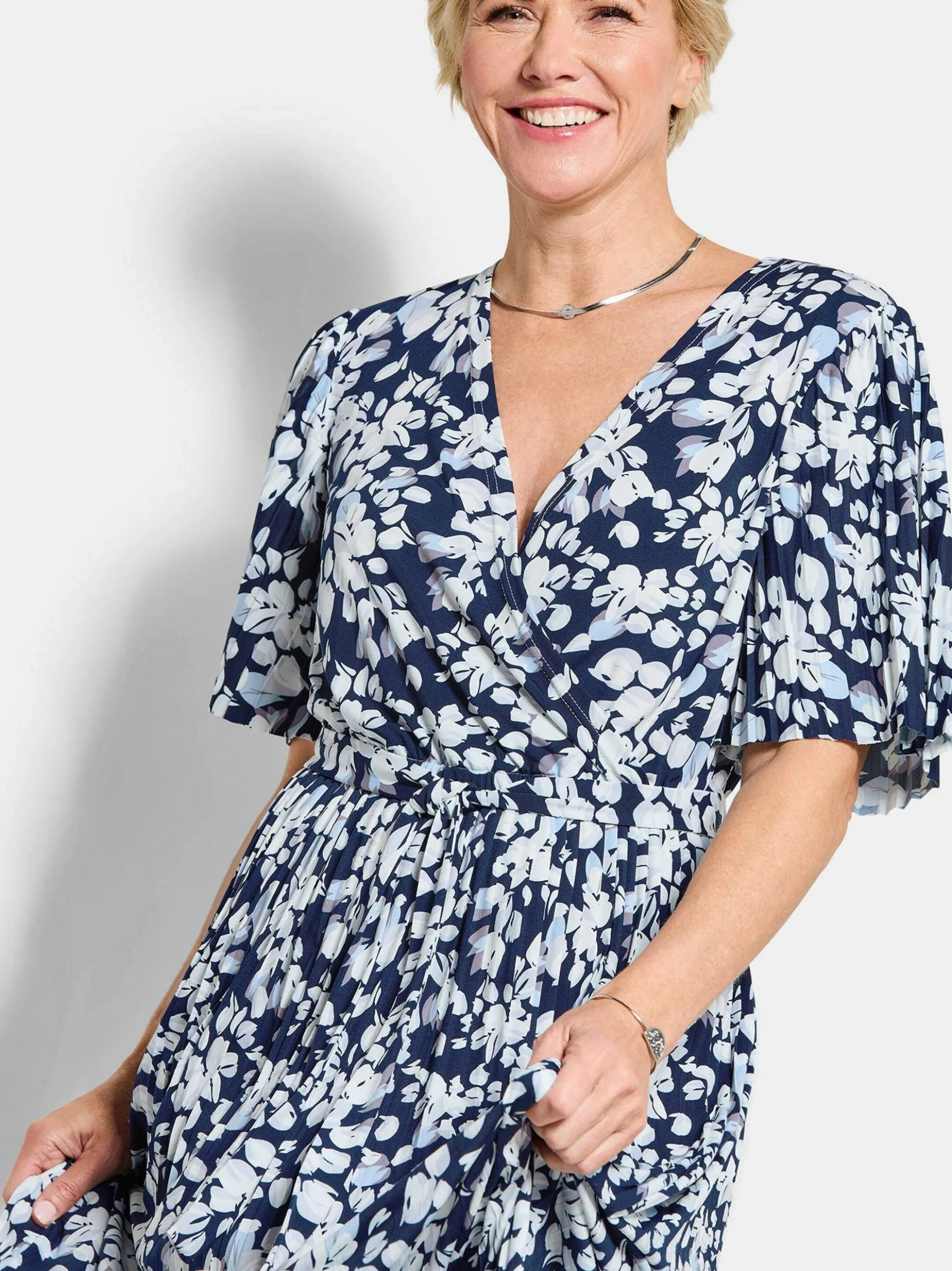 Goldner Damen Sommerkleider in marine