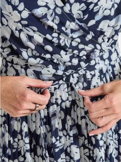 Goldner Damen Sommerkleider in marine