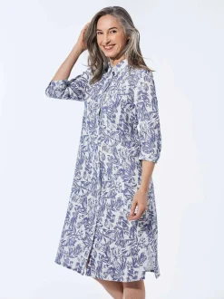 Goldner Damen Sommerkleider in marine
