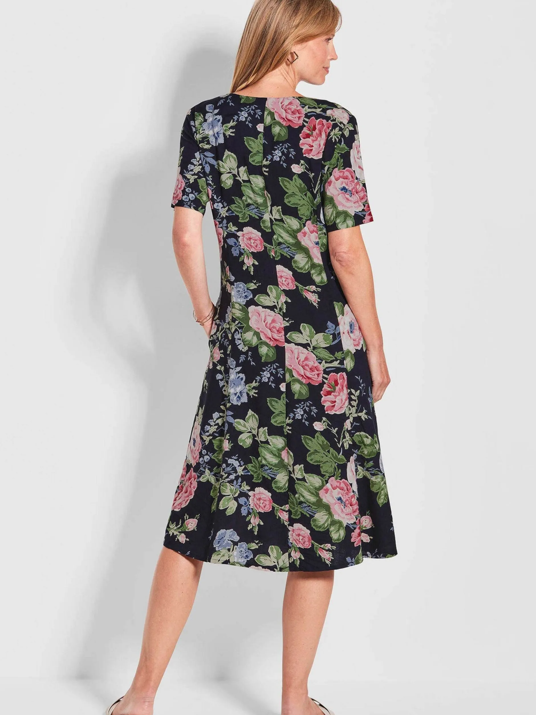 Goldner Damen Sommerkleider in marine