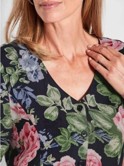 Goldner Damen Sommerkleider in marine