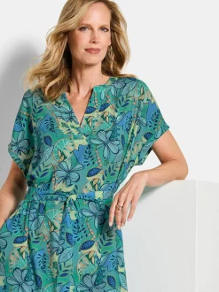 Goldner Damen Sommerkleider in mehrfarbig