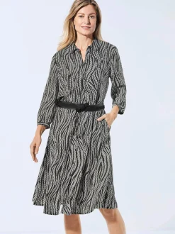 Goldner Damen Sommerkleider in schwarz