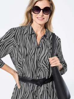 Goldner Damen Sommerkleider in schwarz