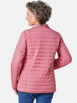 Goldner Damen Steppjacken in rosa