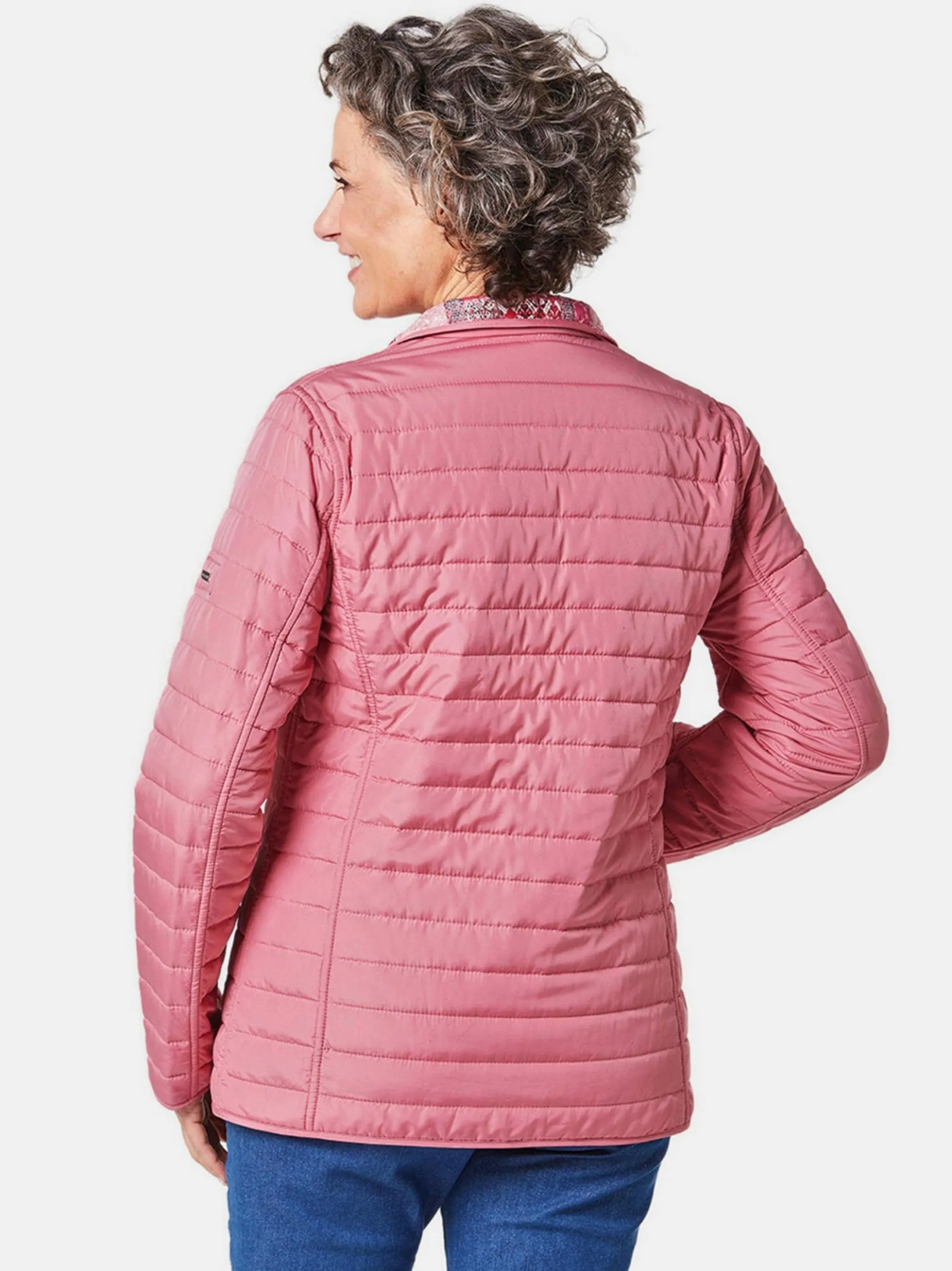 Goldner Damen Steppjacken in rosa
