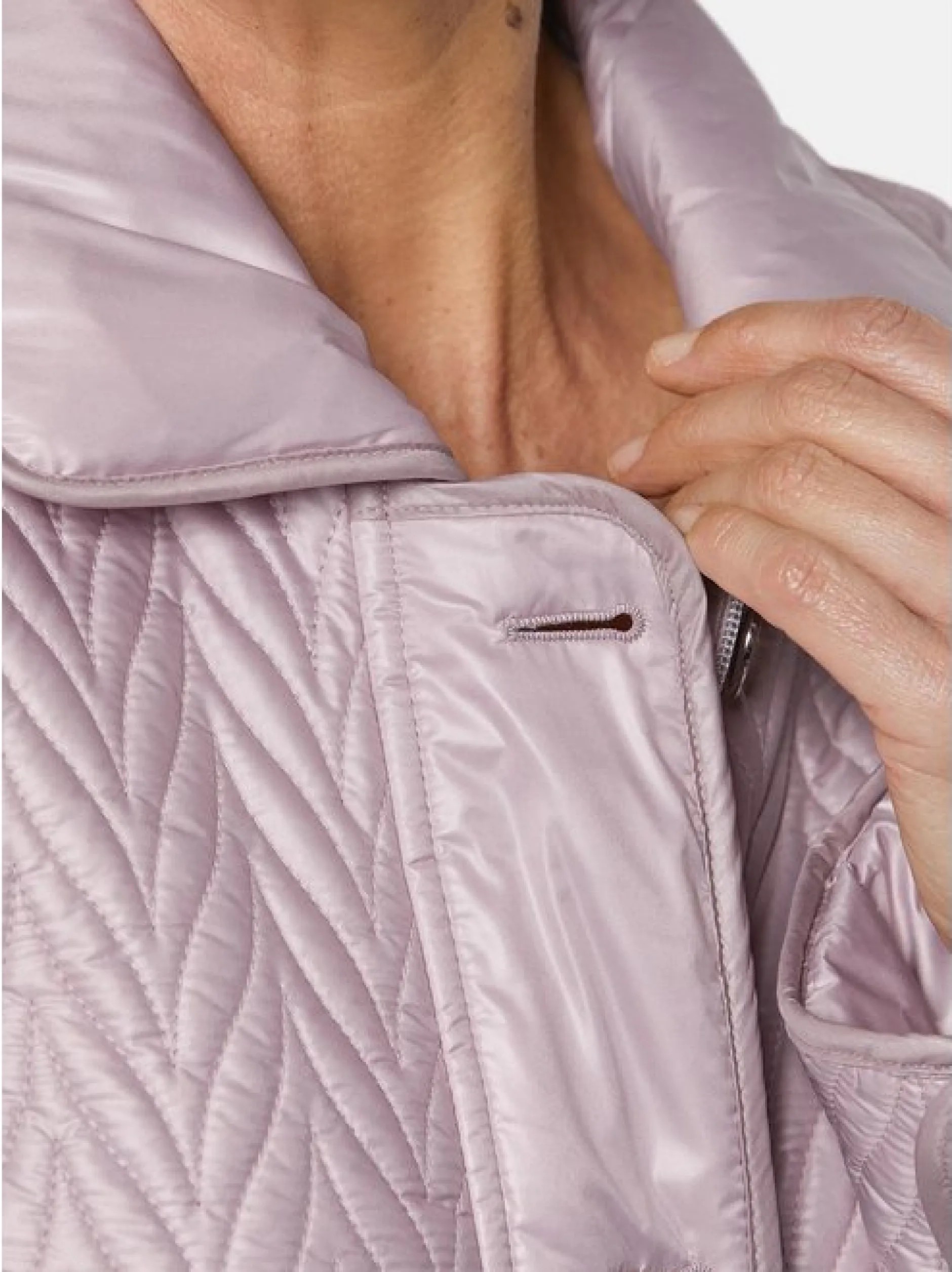 Goldner Damen Steppjacken in rosa