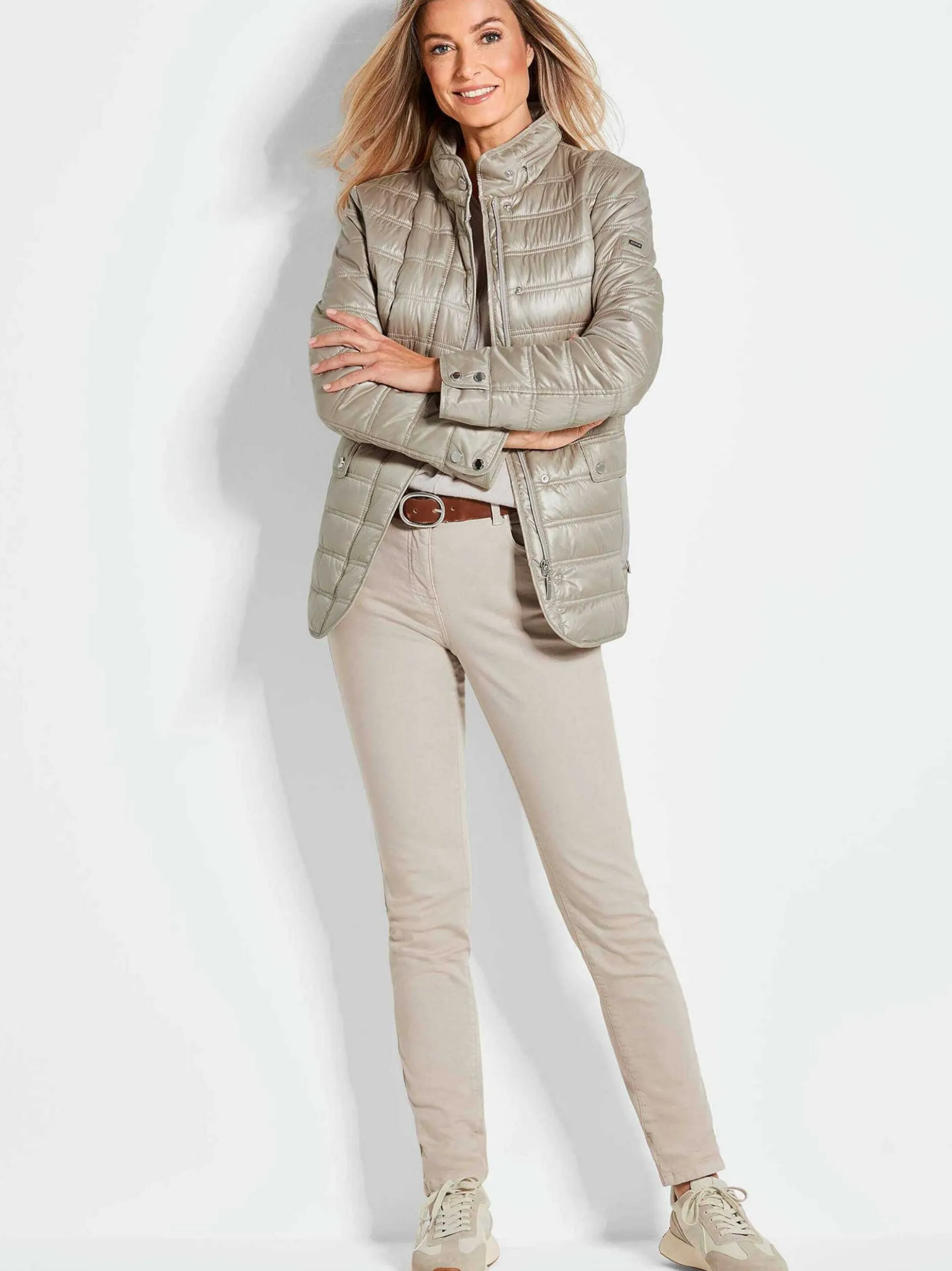 Goldner Damen Steppjacken in beige