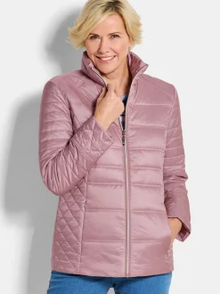 Goldner Damen Steppjacken - Kurzgröße in rosa