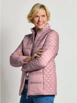 Goldner Damen Steppjacken - Kurzgröße in rosa
