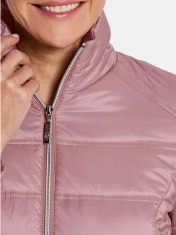Goldner Damen Steppjacken - Kurzgröße in rosa