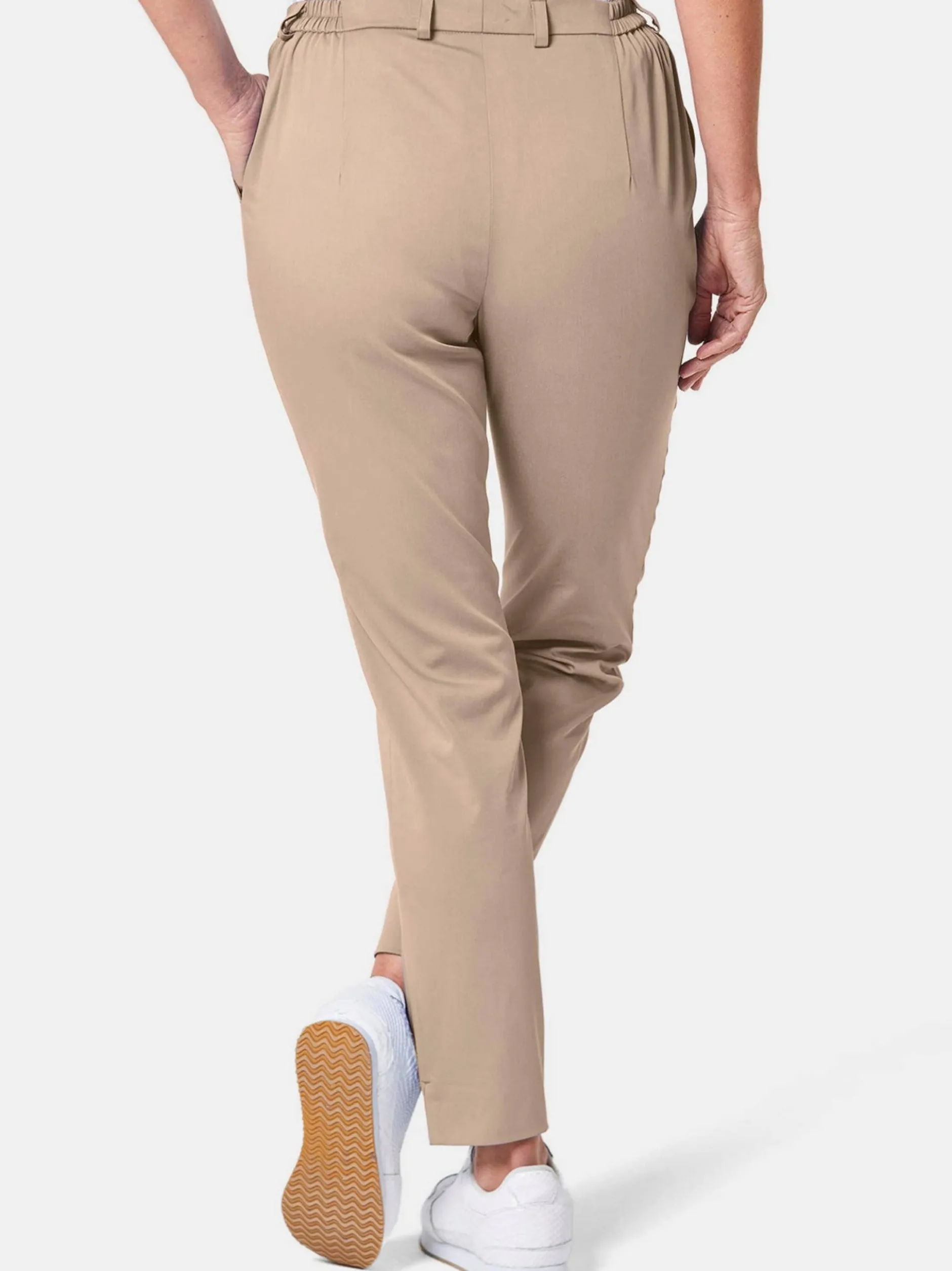 Goldner Damen Stoffhose in beige