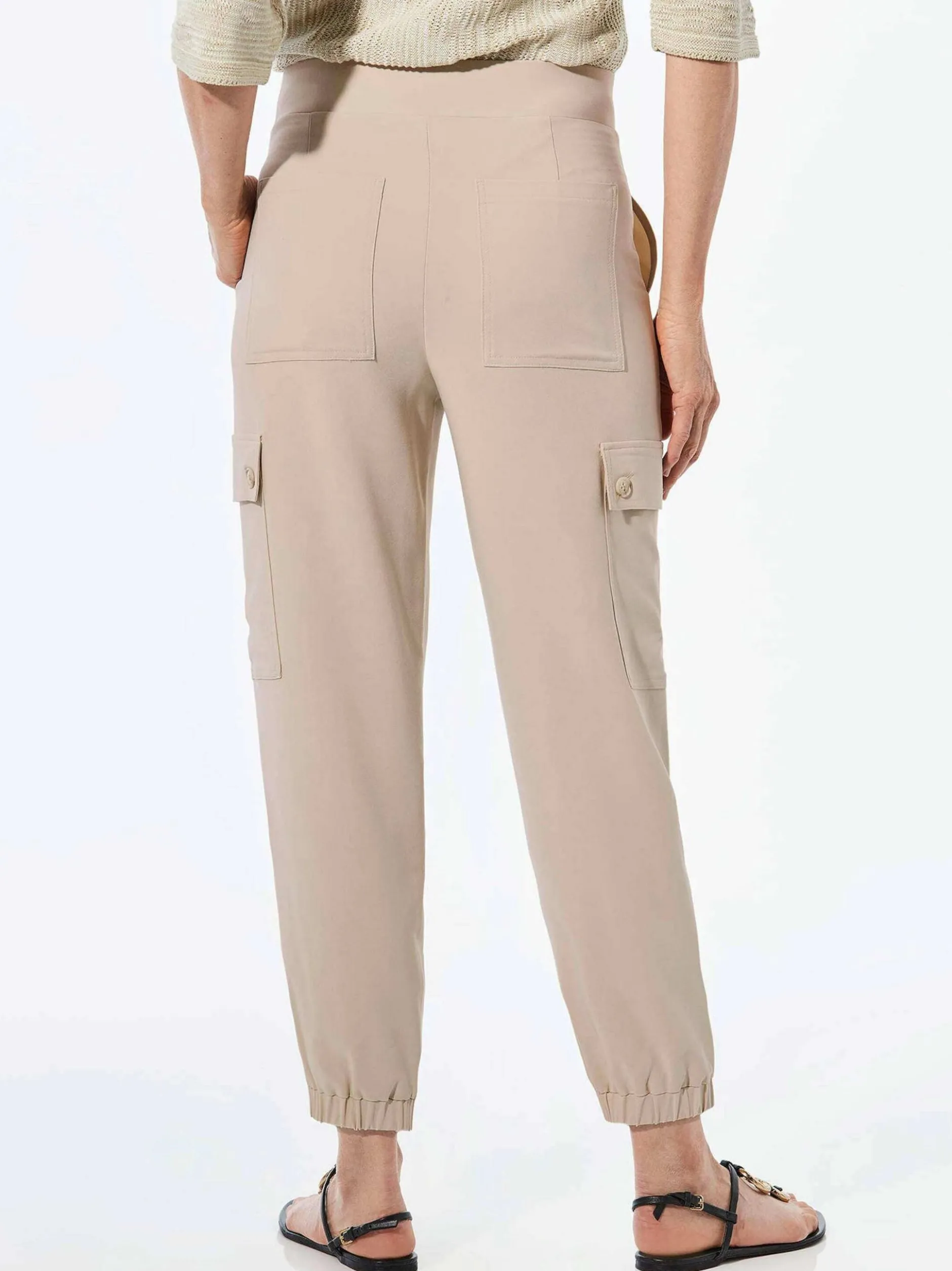 Goldner Damen Stoffhosen in beige