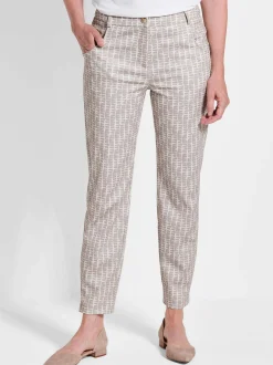 Goldner Damen Stoffhosen in beige
