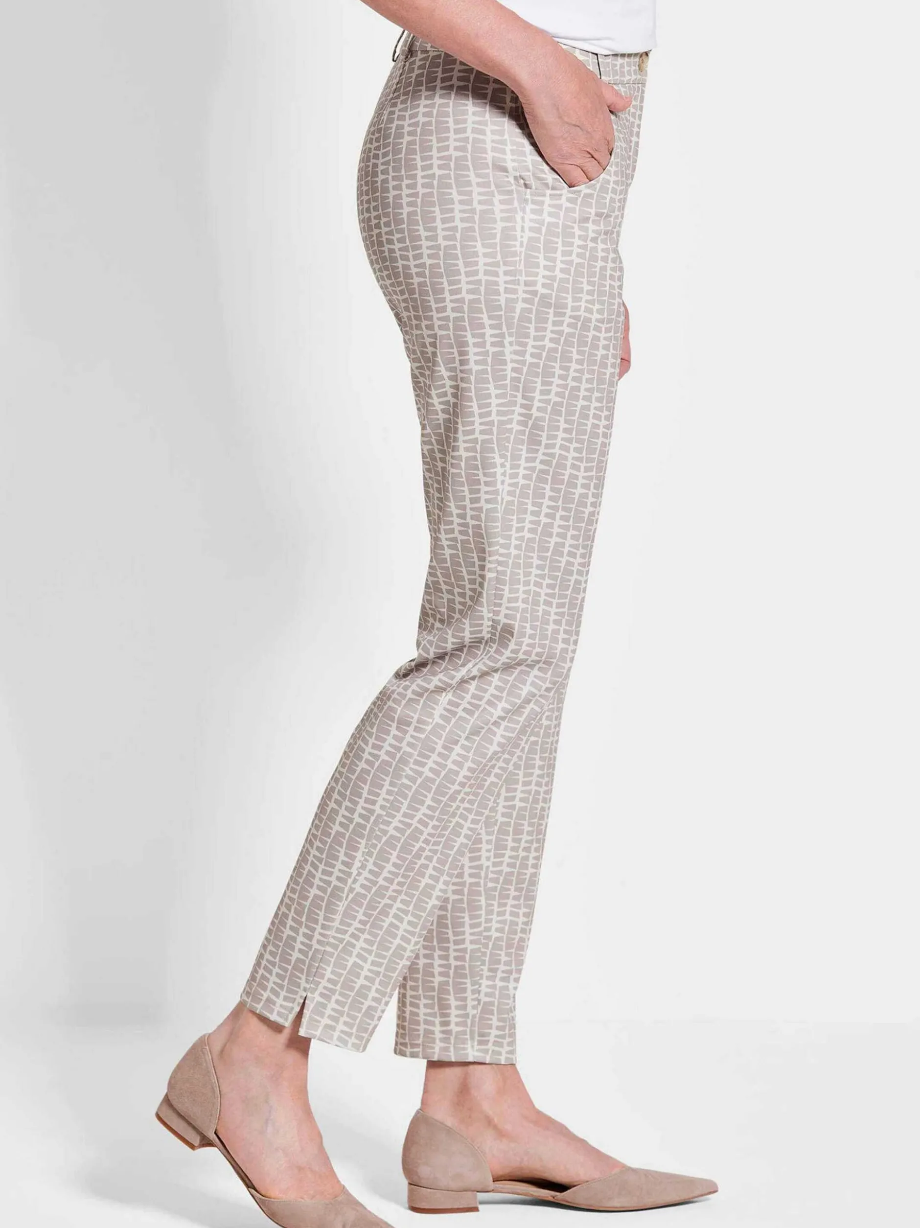 Goldner Damen Stoffhosen in beige
