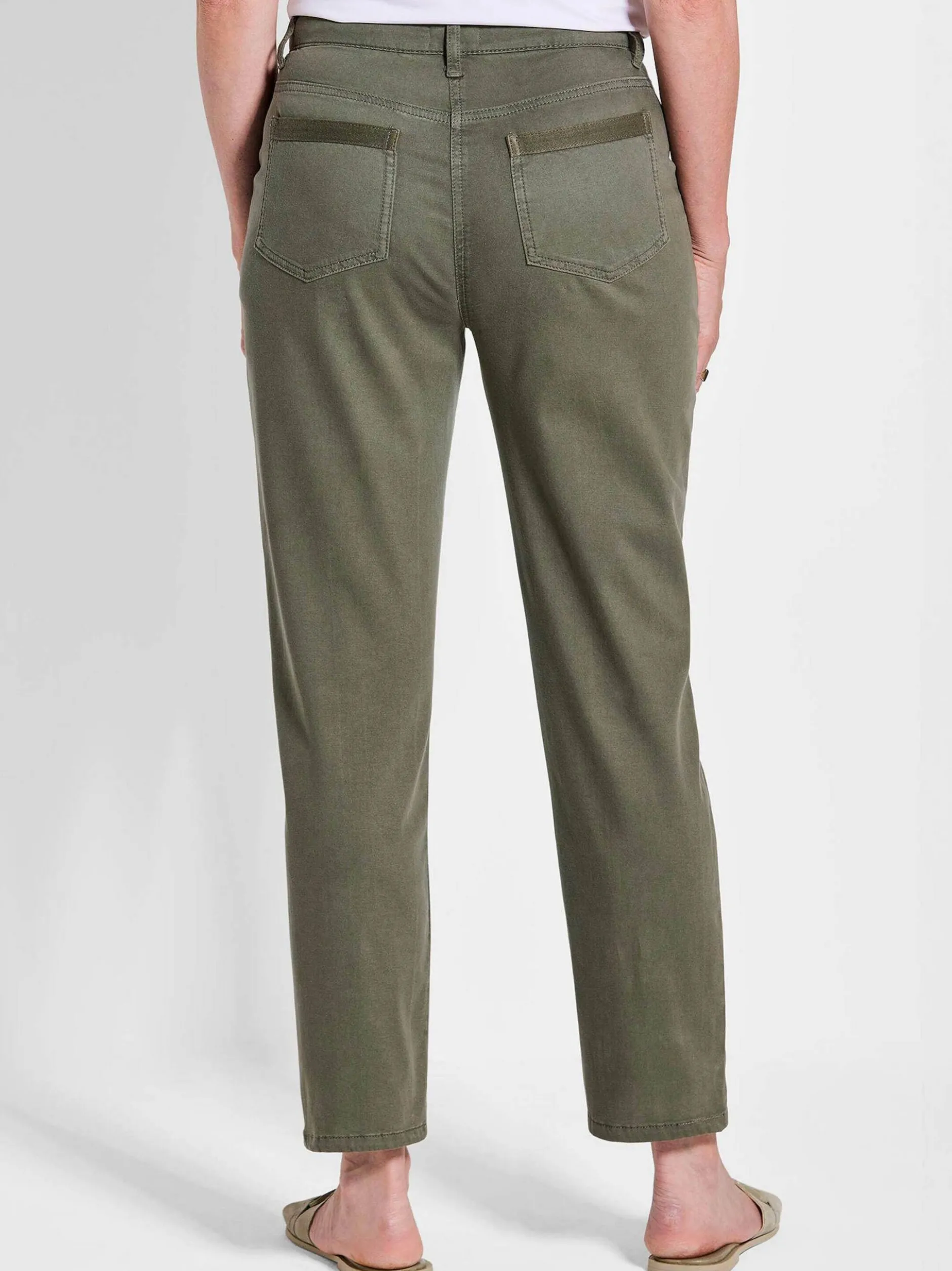 Goldner Damen Stoffhosen in khaki