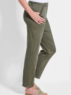 Goldner Damen Stoffhosen in khaki