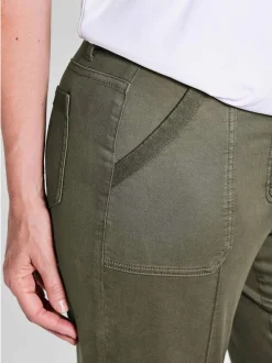 Goldner Damen Stoffhosen in khaki