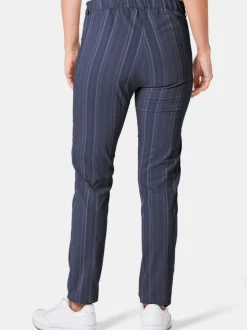 Goldner Damen Stoffhosen in marine
