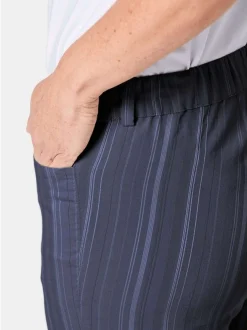 Goldner Damen Stoffhosen in marine