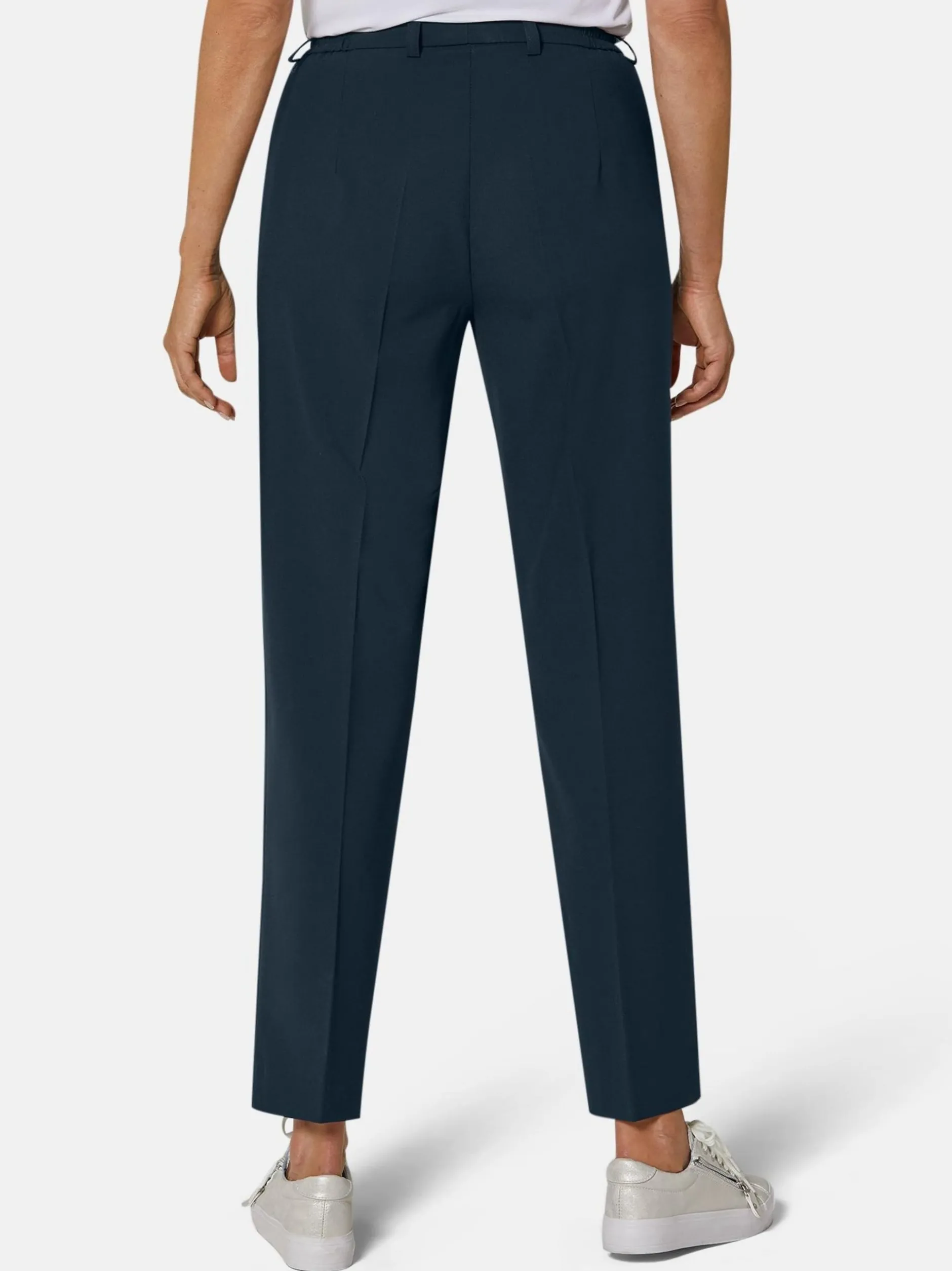 Goldner Damen Stoffhosen in marine