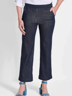 Goldner Damen Stoffhosen in marine