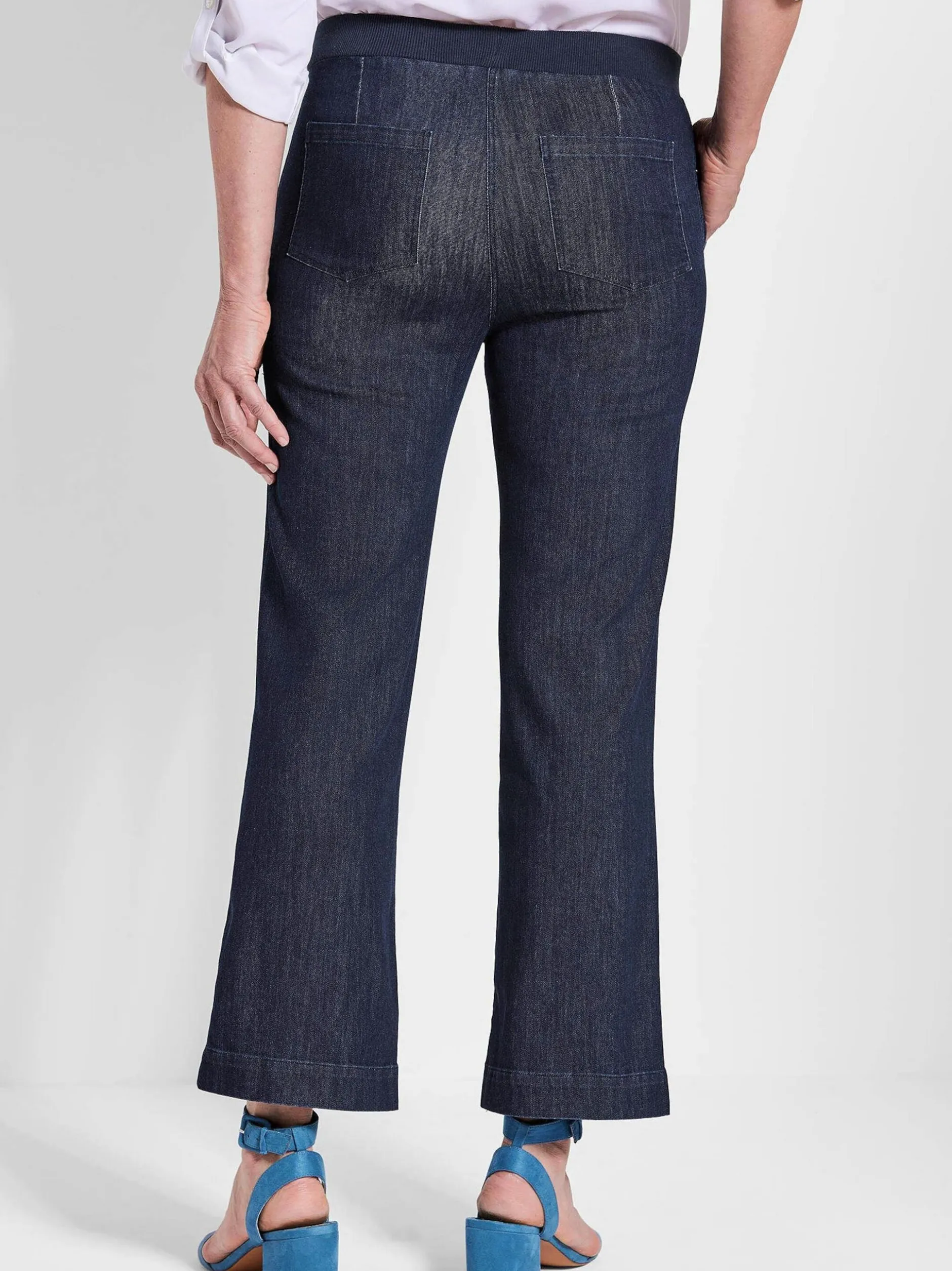 Goldner Damen Stoffhosen in marine