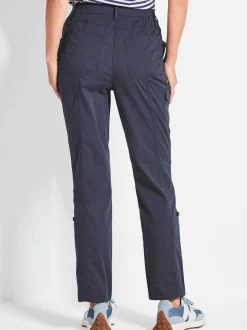 Goldner Damen Stoffhosen in marine