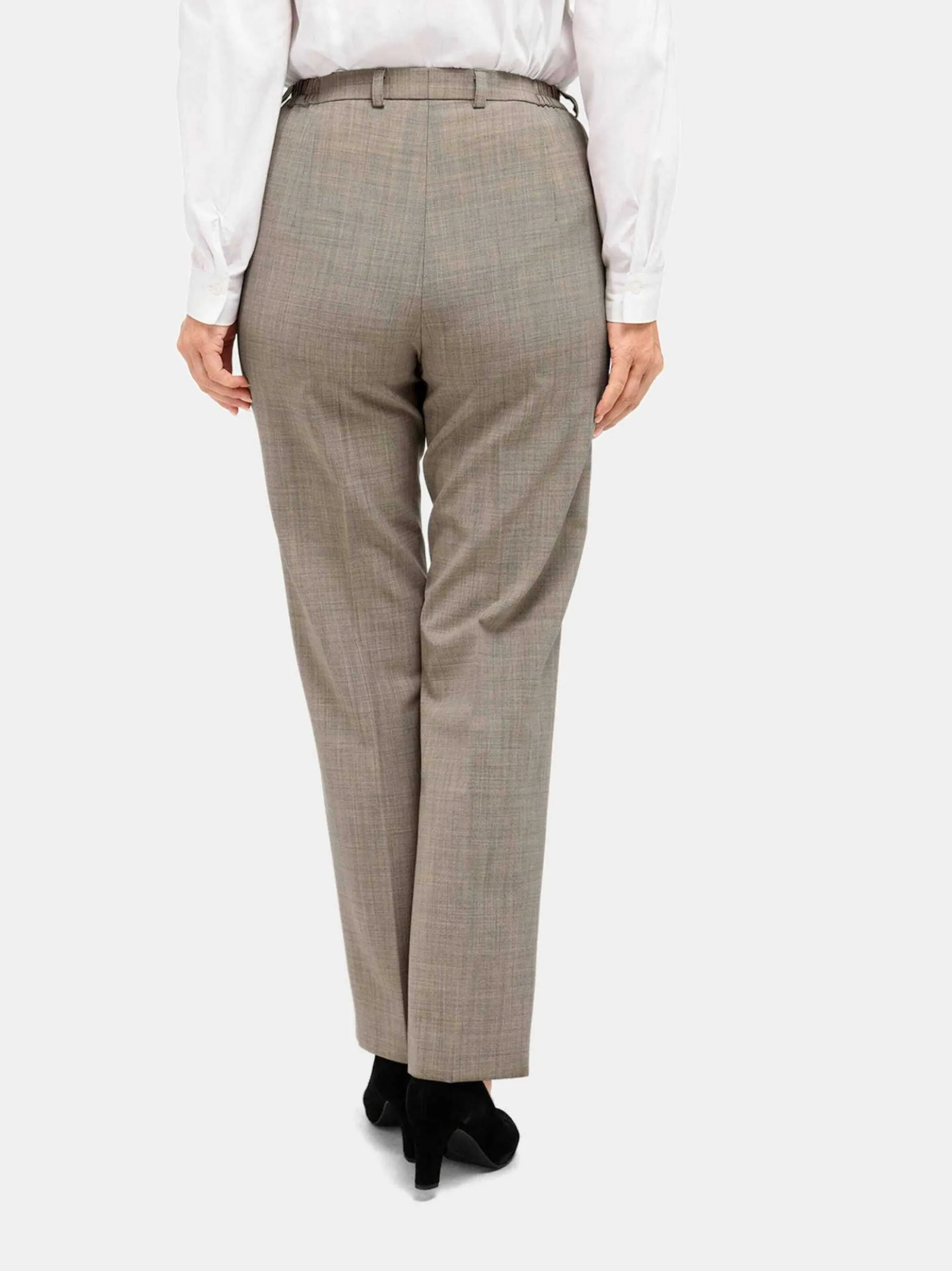 Goldner Damen Stoffhosen in taupe