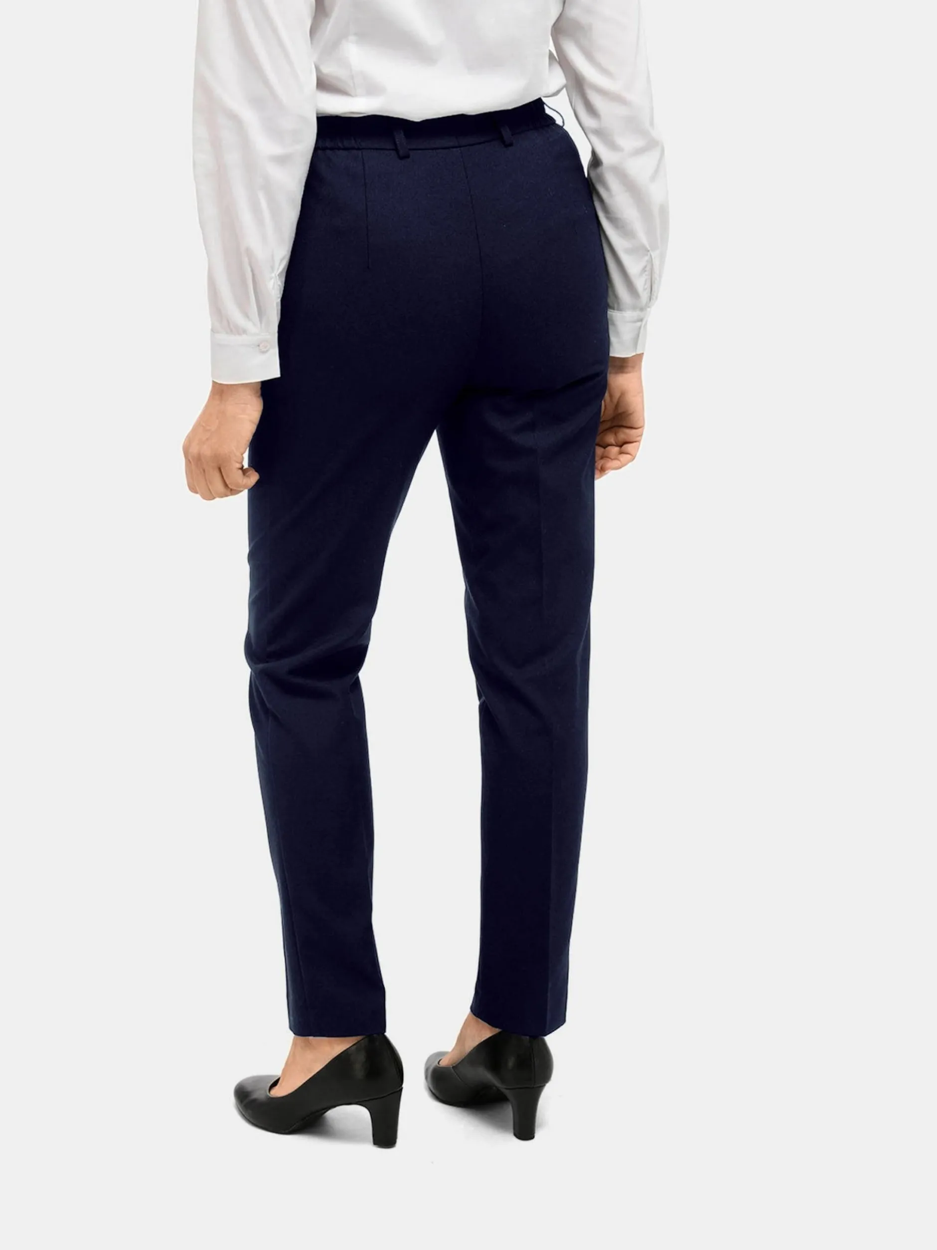 Goldner Damen Stoffhosen - Kurzgröße in marine