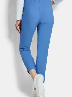 Goldner Damen Stoffhosen - Kurzgröße in blau