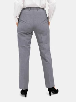 Goldner Damen Stoffhosen - Kurzgröße in melange