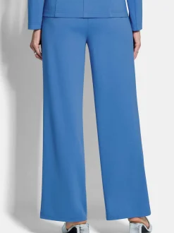 Goldner Damen Stoffhosen - Kurzgröße in blau