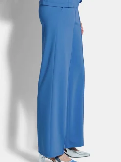 Goldner Damen Stoffhosen - Kurzgröße in blau