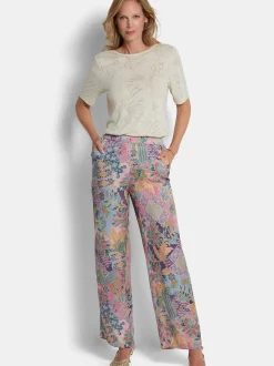Goldner Damen Stoffhosen - Kurzgröße in grün