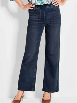Goldner Damen Stretchjeans in marine