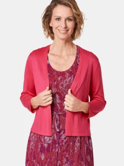 Goldner Damen Strickjacken in pink - Ärmel: 3/4 Arm