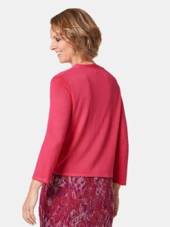 Goldner Damen Strickjacken in pink - Ärmel: 3/4 Arm
