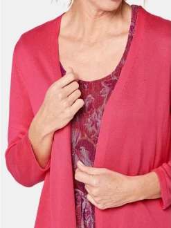Goldner Damen Strickjacken in pink - Ärmel: 3/4 Arm