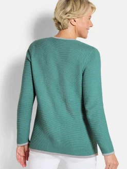 Goldner Damen Strickjacken in mehrfarbig