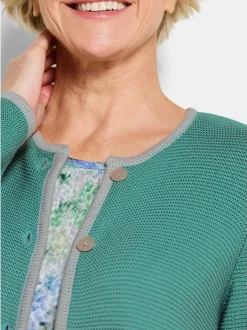 Goldner Damen Strickjacken in mehrfarbig