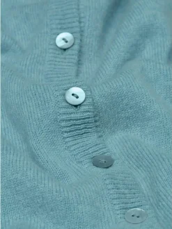 Goldner Damen Strickjacken in aqua - Ärmel: langarm