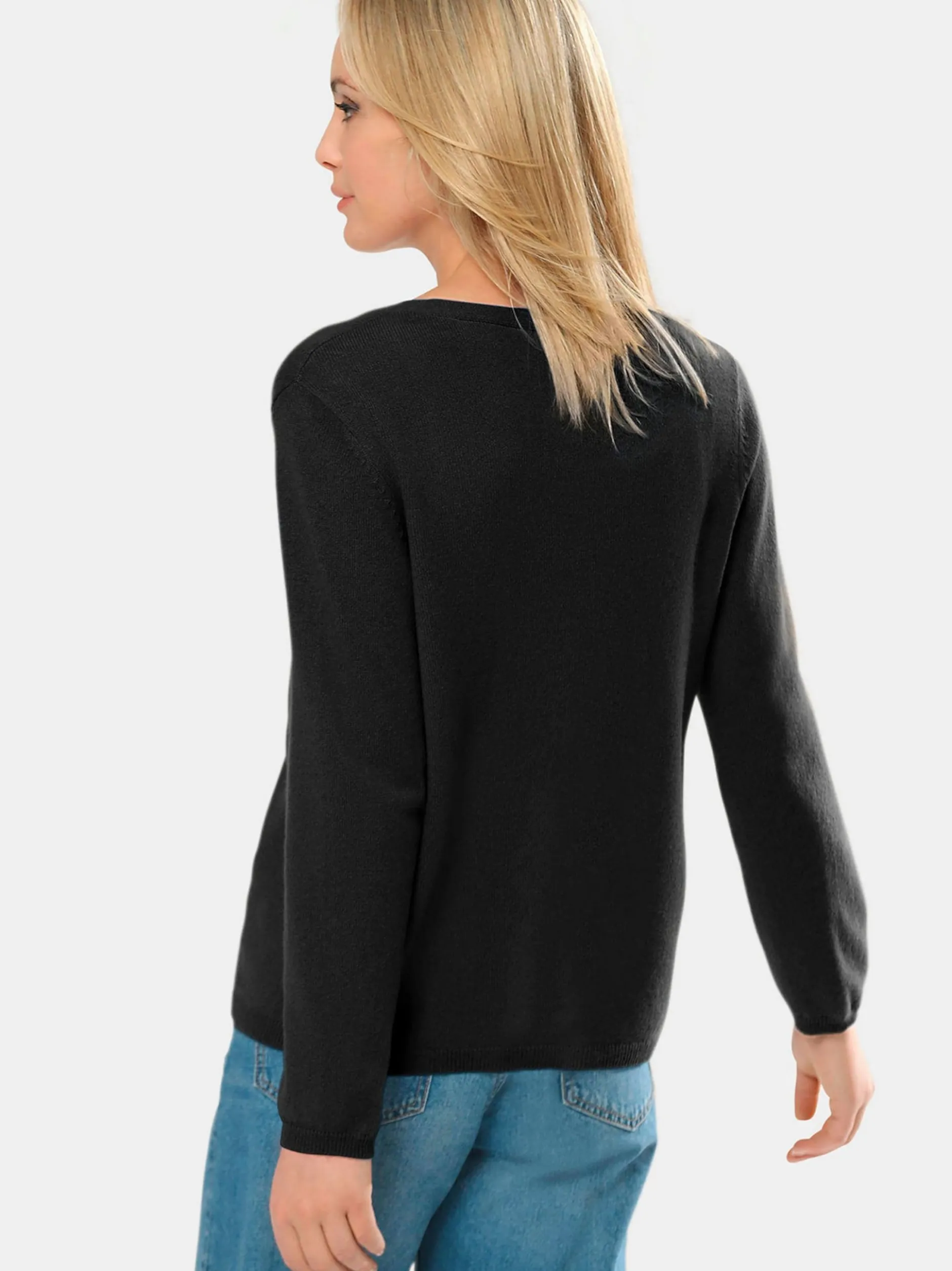 Goldner Damen Strickjacken - Kurzgröße in schwarz