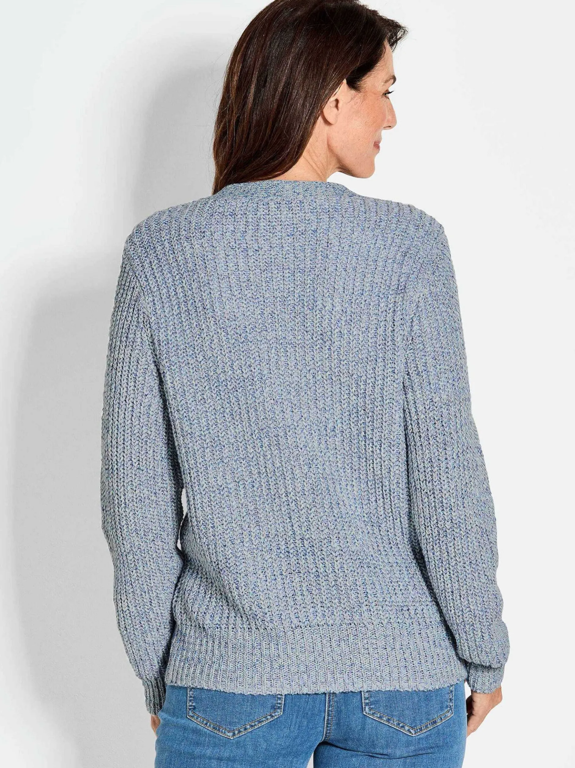 Goldner Damen Strickjacken - Kurzgröße in marine