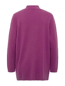 Goldner Damen Strickjacken - Kurzgröße in lila